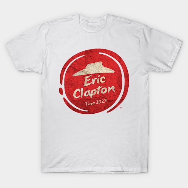 Cosplay Parody Pizza Hut Vintage Music Lovers - Eric Clapton Tour 2023 T-Shirt by kumurkumur